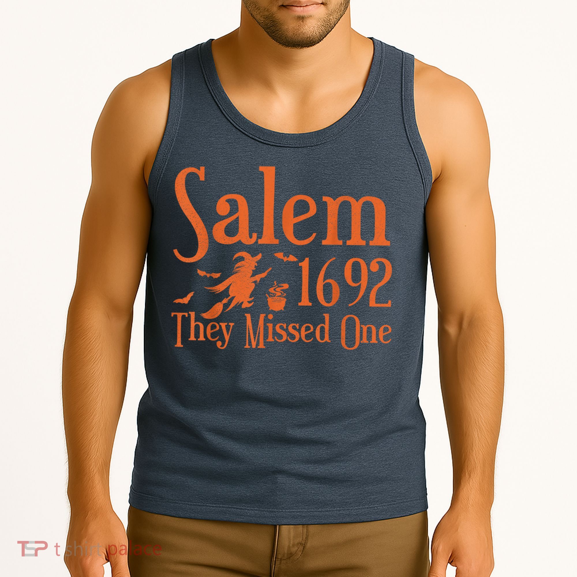 1692 They Missed One Salem Wo Halloween Distressed Tank Top