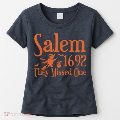 1692 They Missed One Salem Wo Halloween Distressed Women's T-Shirt