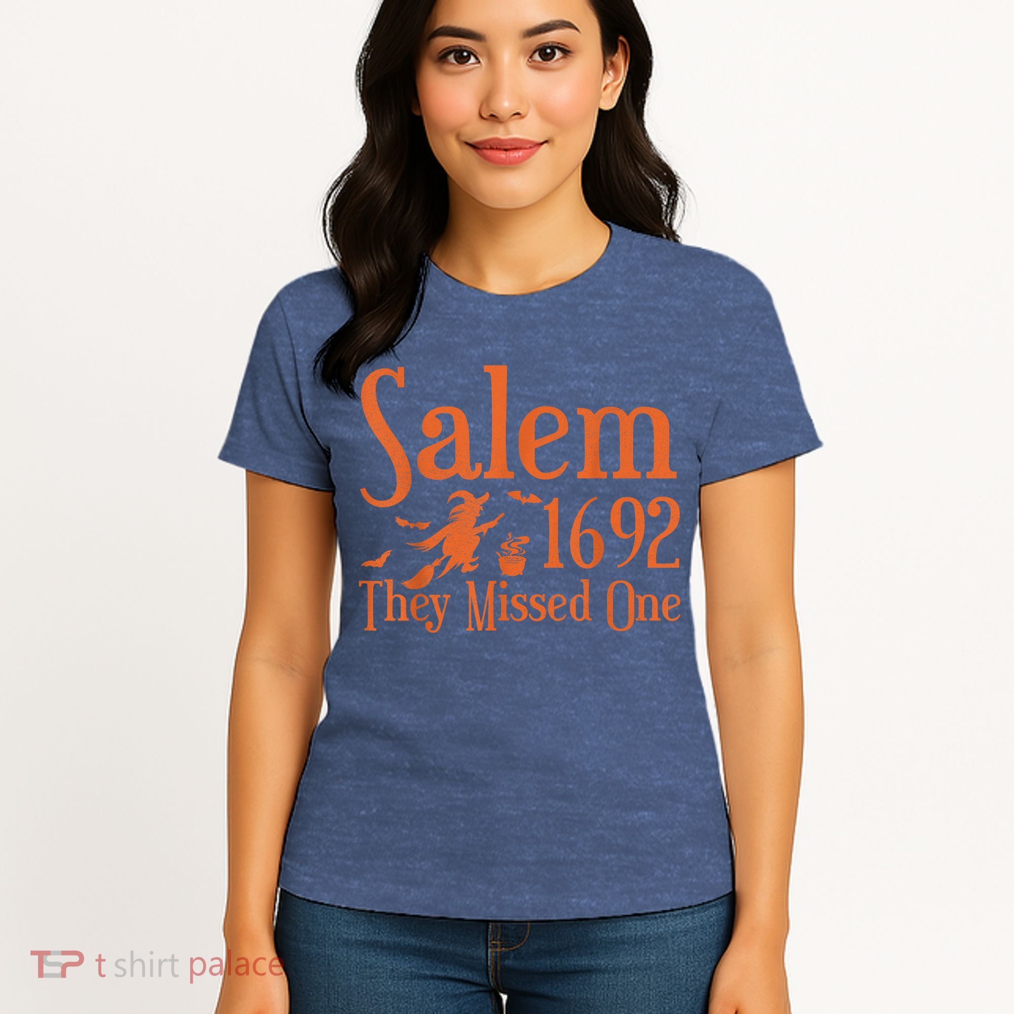 1692 They Missed One Salem Wo Halloween Distressed Women's T-Shirt
