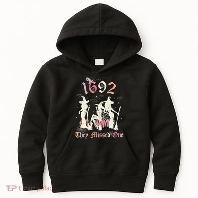 1692 They Missed One Salem You Missed One Halloween 1692 Kids Hoodie