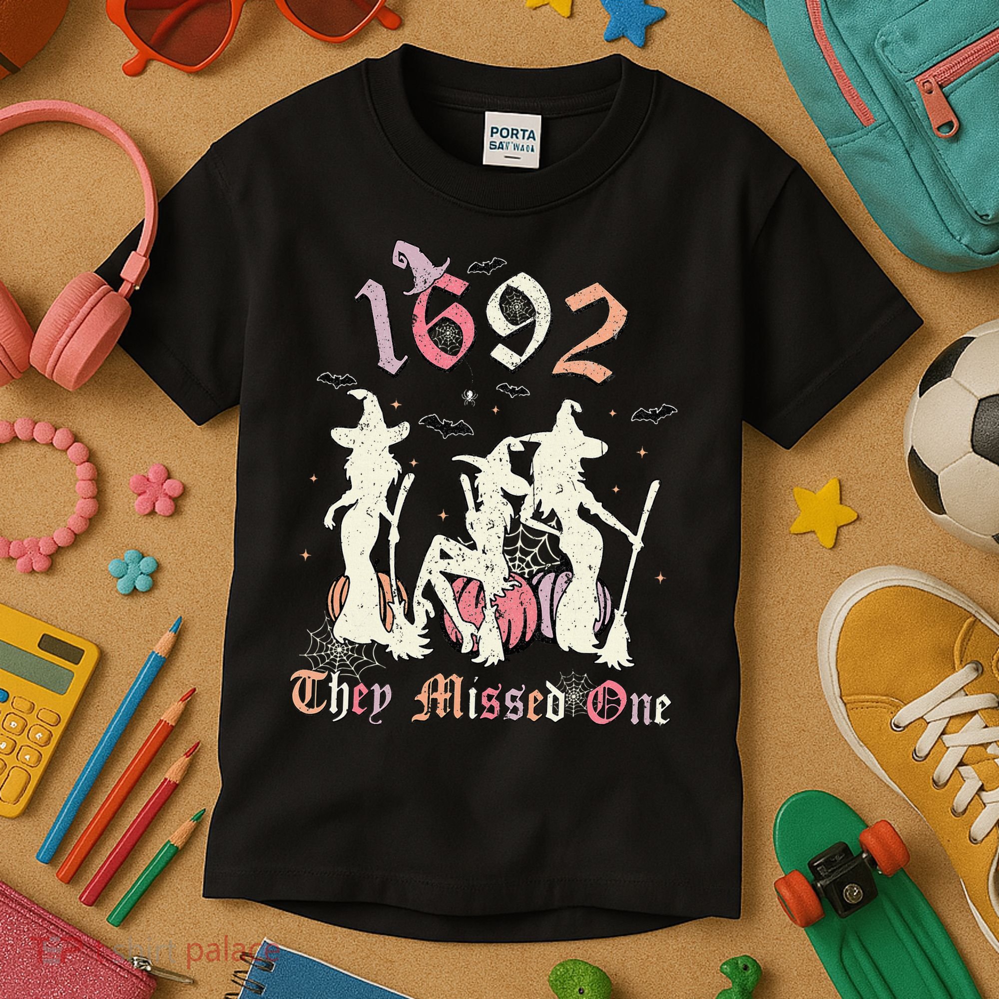 1692 They Missed One Salem You Missed One Halloween 1692 Kids T-Shirt