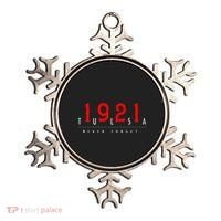 1921 Tulsa Oklahoma Black Wall Street Never Forget Graphic Ornament thumb 0