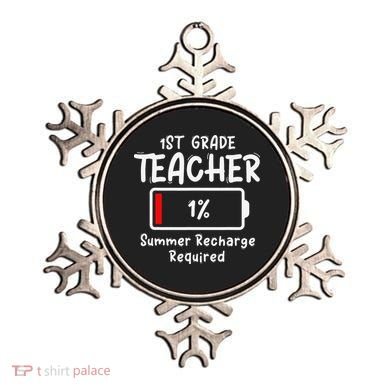 1st-Grade Teacher Summer Recharge Required Last Day School Ornament