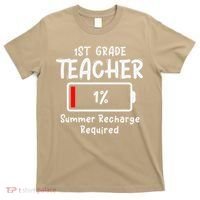 1st-Grade Teacher Summer Recharge Required Last Day School T-Shirt thumb 0