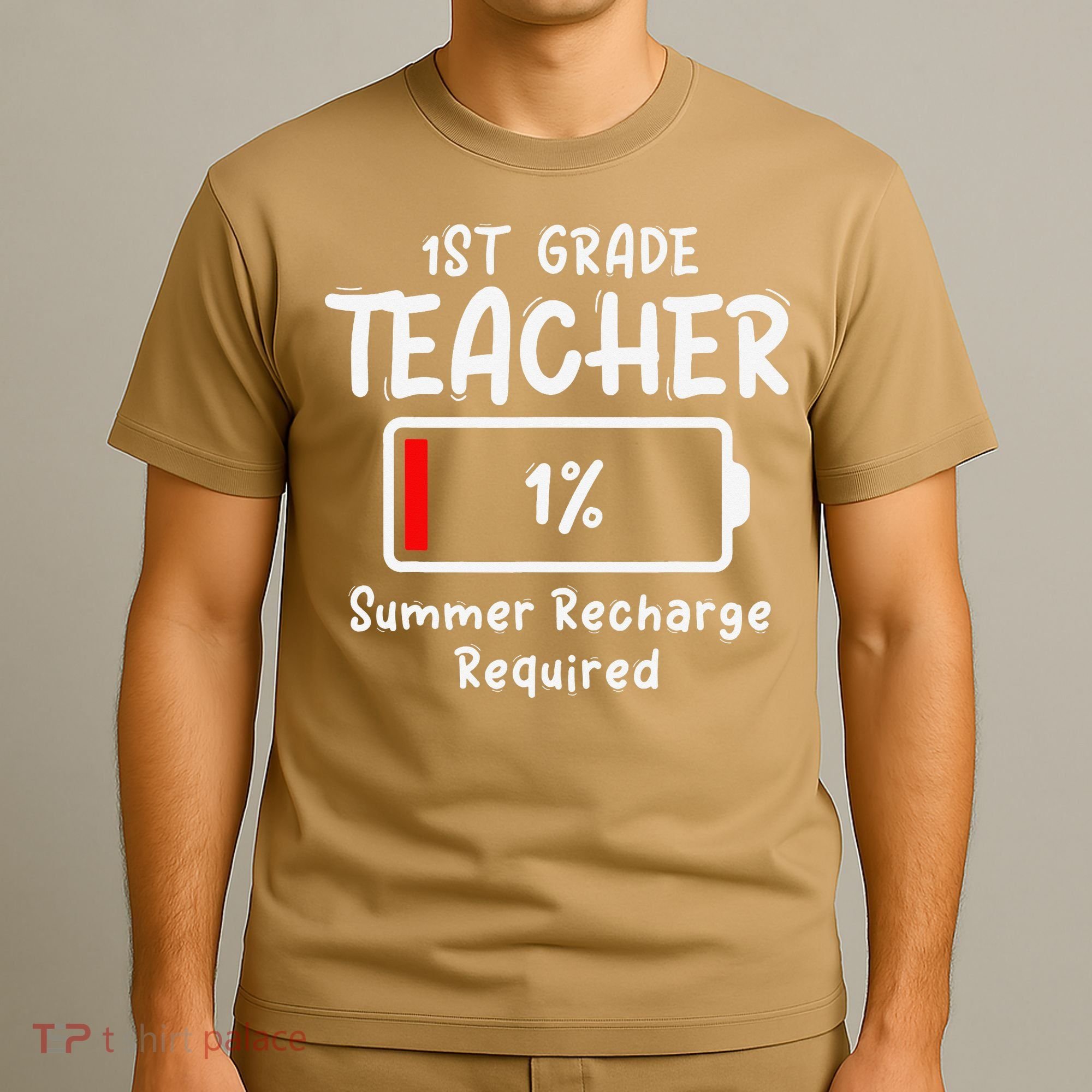 1st-Grade Teacher Summer Recharge Required Last Day School T-Shirt