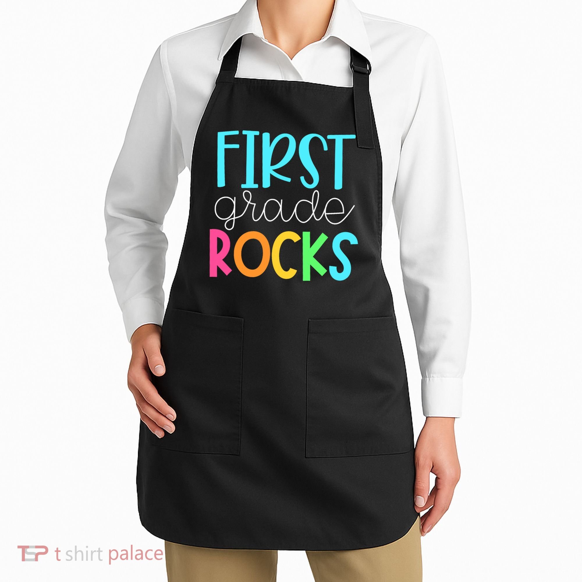 1st Teacher Team - First Grade Rocks Apron