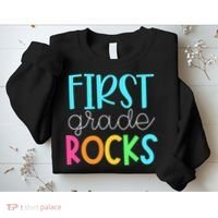 1st Teacher Team - First Grade Rocks Sweatshirt thumb 2