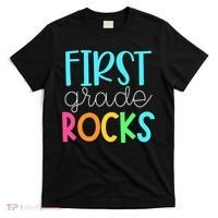 1st Teacher Team - First Grade Rocks T-Shirt thumb 0