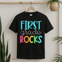 1st Teacher Team - First Grade Rocks T-Shirt thumb 2