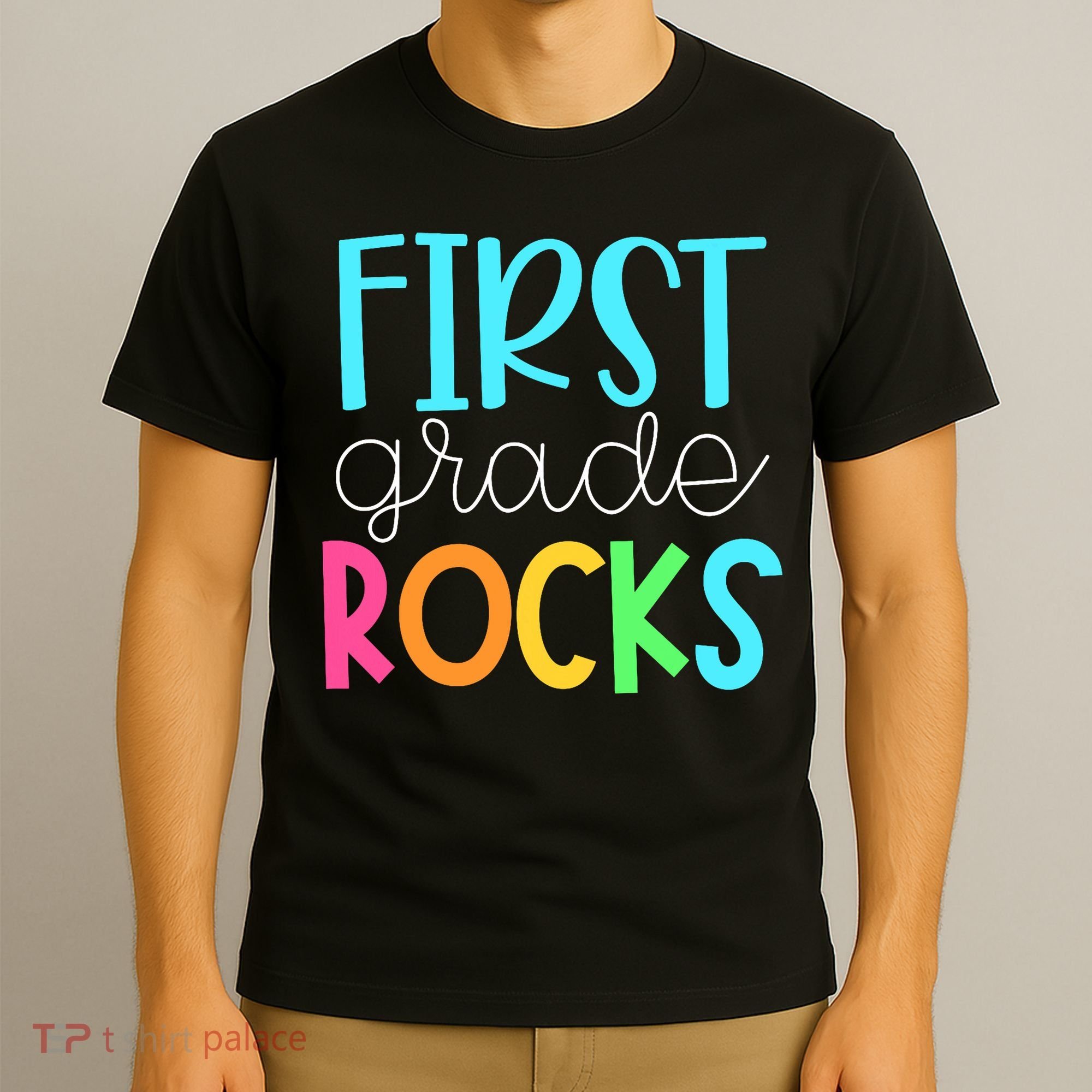 1st Teacher Team - First Grade Rocks T-Shirt