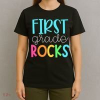 1st Teacher Team - First Grade Rocks T-Shirt thumb 4