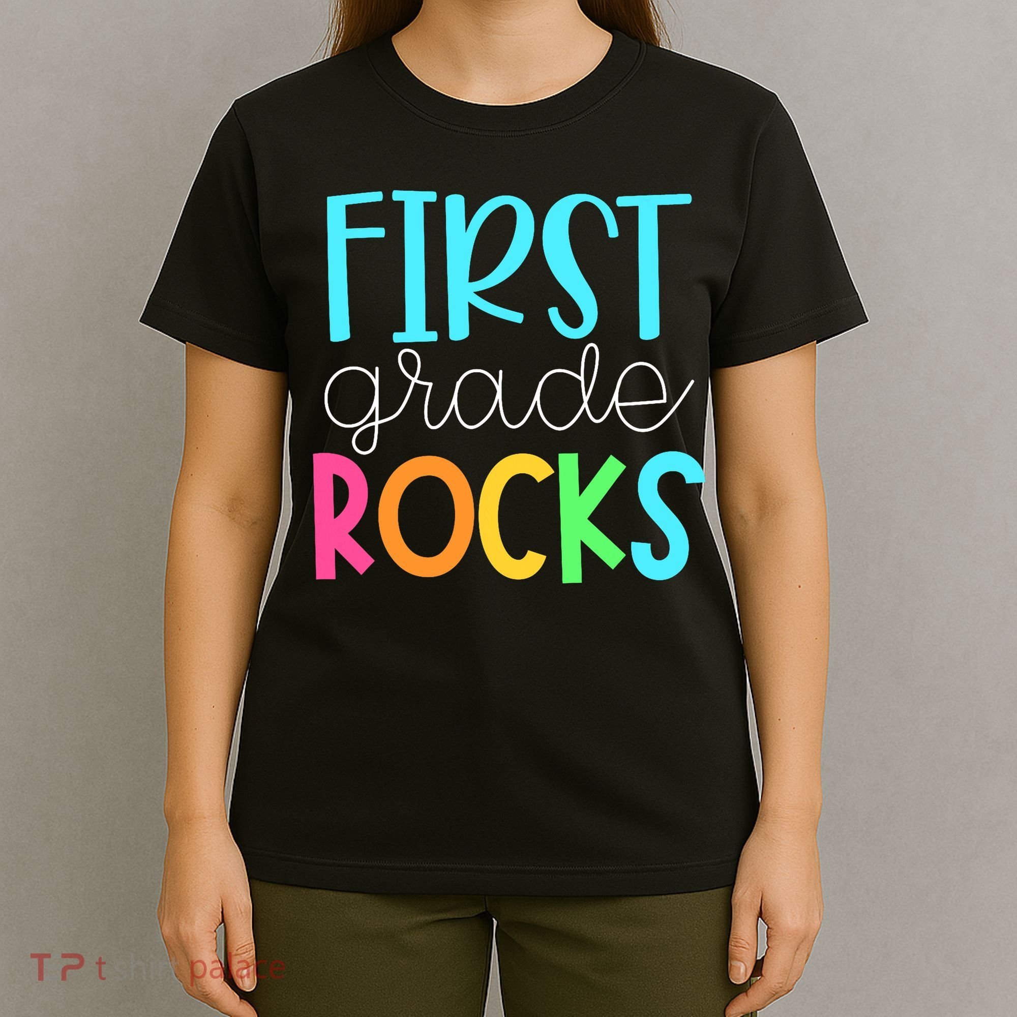 1st Teacher Team - First Grade Rocks T-Shirt