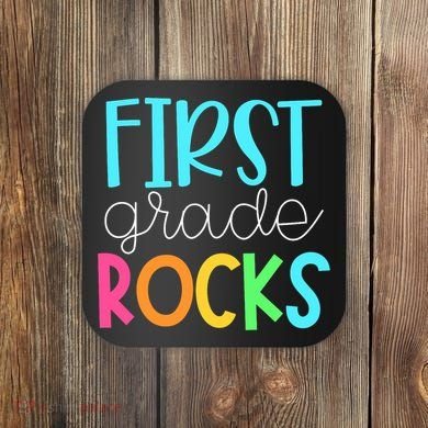 1st Teacher Team - First Grade Rocks Coaster