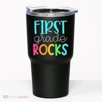 1st Teacher Team - First Grade Rocks Tumbler thumb 0