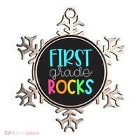 1st Teacher Team - First Grade Rocks Ornament thumb 0