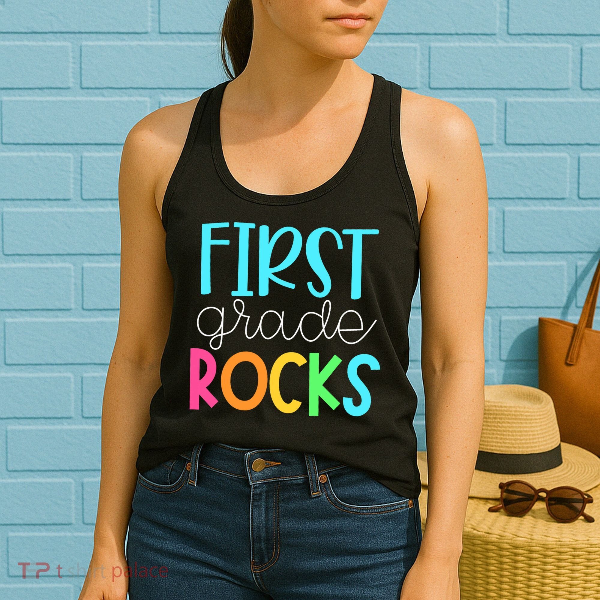 1st Teacher Team - First Grade Rocks Women's Tank Top