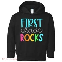 1st Teacher Team - First Grade Rocks Toddler Hoodie thumb 0
