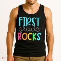 1st Teacher Team - First Grade Rocks Tank Top thumb 3