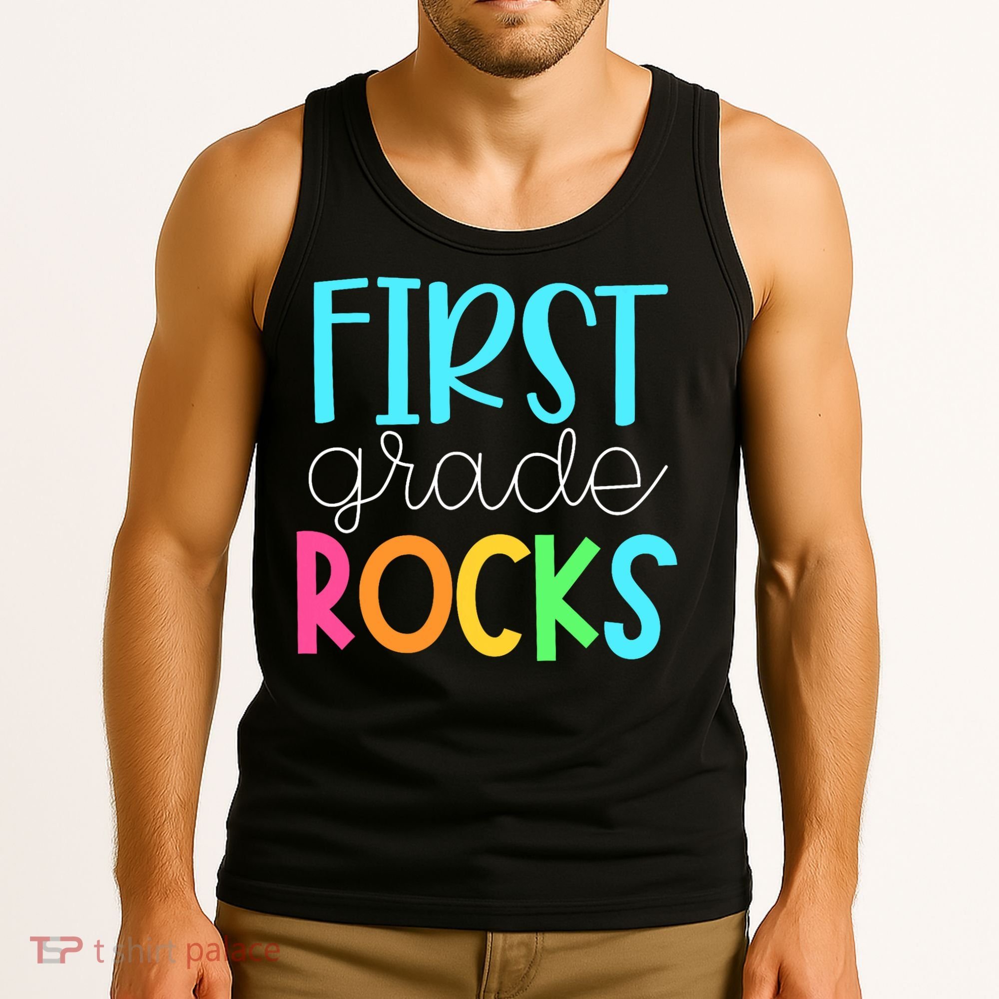 1st Teacher Team - First Grade Rocks Tank Top