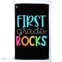 1st Teacher Team - First Grade Rocks Golf Towel thumb 0