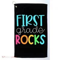 1st Teacher Team - First Grade Rocks Golf Towel thumb 0