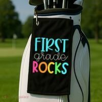 1st Teacher Team - First Grade Rocks Golf Towel thumb 2