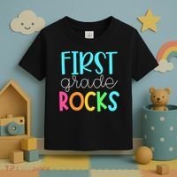 1st Teacher Team - First Grade Rocks Toddler T-Shirt thumb 3