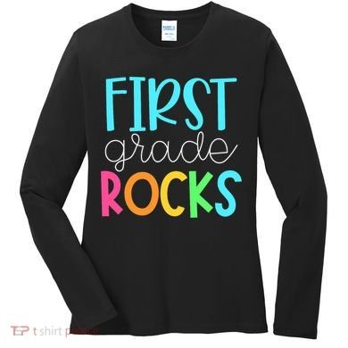1st Teacher Team - First Grade Rocks Women's Long Sleeve Shirt