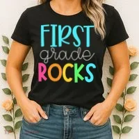 1st Teacher Team - First Grade Rocks Women's T-Shirt thumb 2