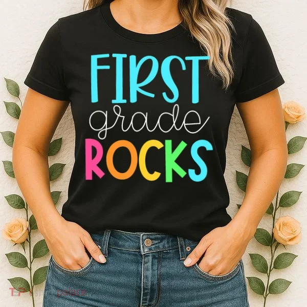 1st Teacher Team - First Grade Rocks Women's T-Shirt