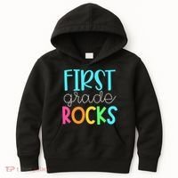 1st Teacher Team - First Grade Rocks Kids Hoodie thumb 0