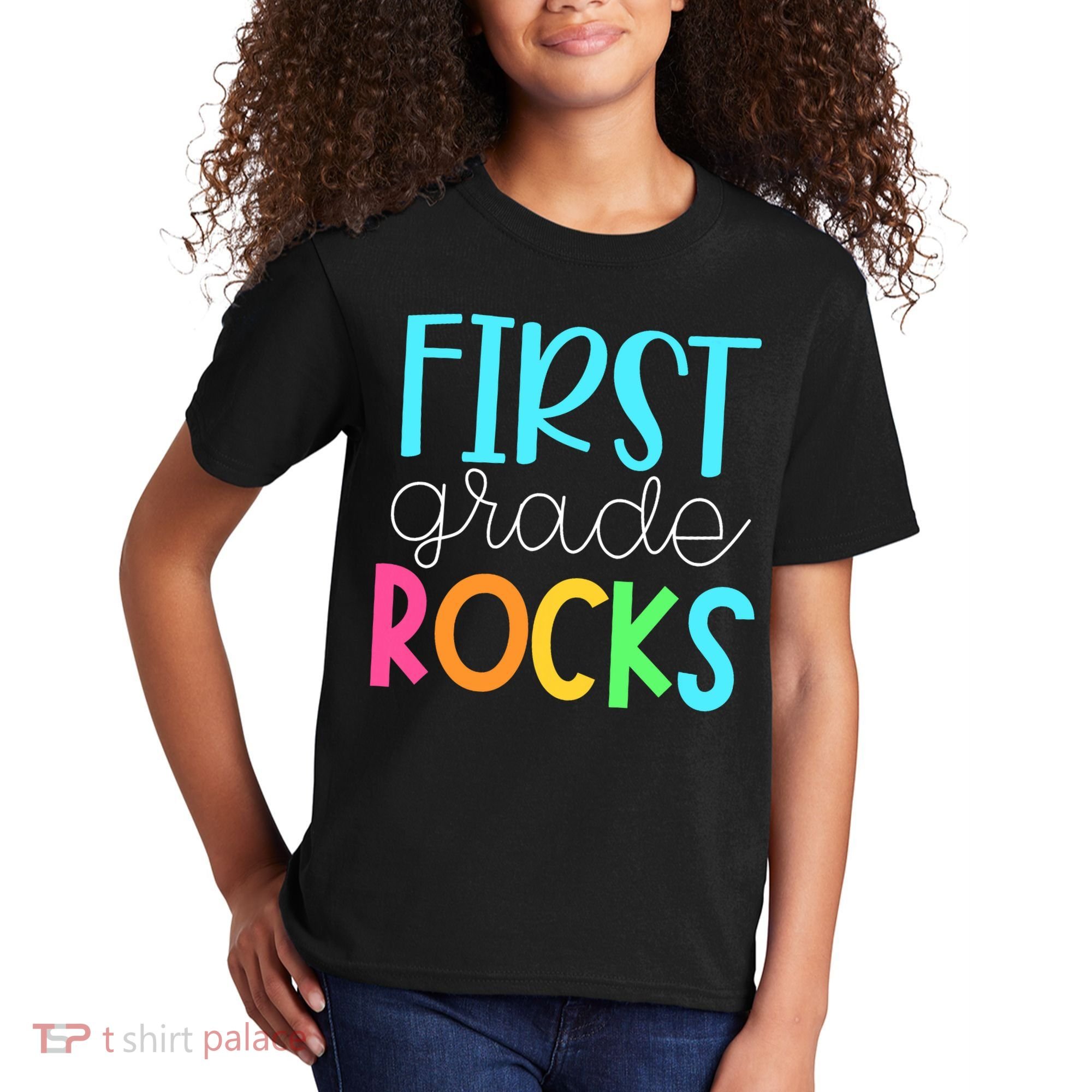 1st Teacher Team - First Grade Rocks Kids T-Shirt