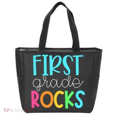 1st Teacher Team - First Grade Rocks Tote Bag