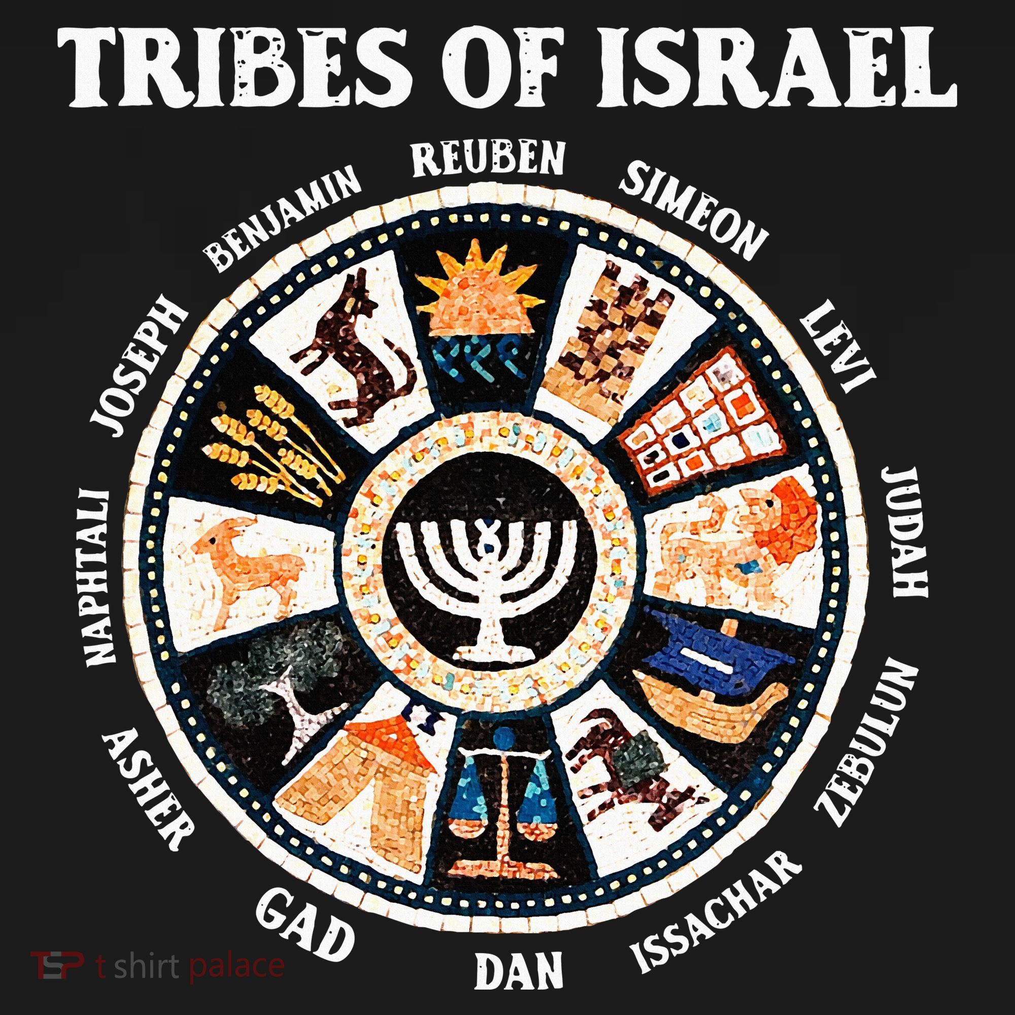 12 Twelve Tribes Of Israel Hebrew Israelite Judah Jerusalem Sweatshirt