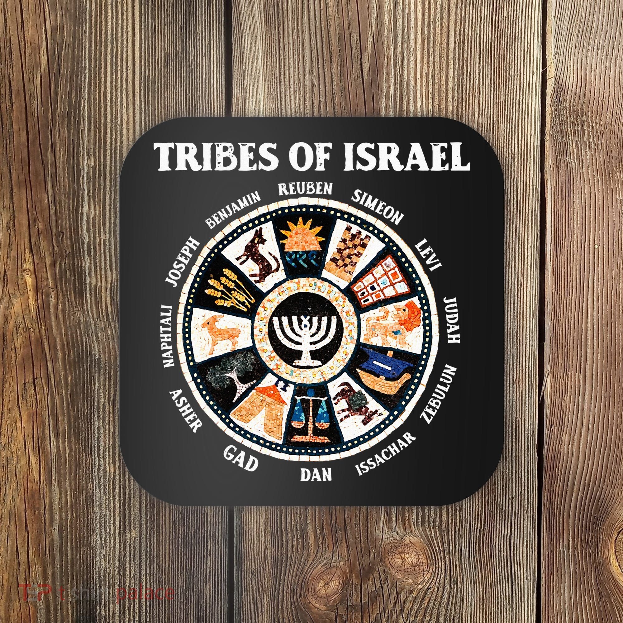 12 Twelve Tribes Of Israel Hebrew Israelite Judah Jerusalem Coaster