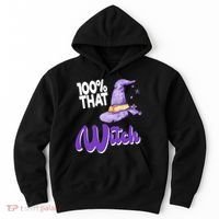 100% That Witch Funny Halloween Hoodie thumb 0