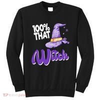 100% That Witch Funny Halloween Sweatshirt thumb 0