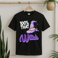 100% That Witch Funny Halloween T-Shirt thumb 2