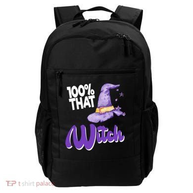100% That Witch Funny Halloween Backpack