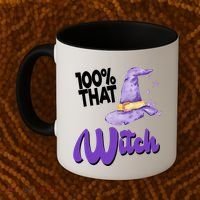 100% That Witch Funny Halloween Coffee Mug thumb 2