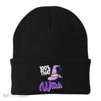 100% That Witch Funny Halloween Beanie thumb 0