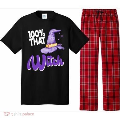 100% That Witch Funny Halloween Pajama Set