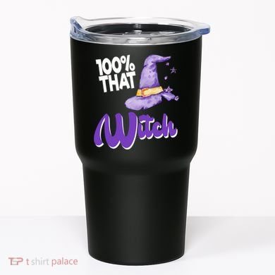 100% That Witch Funny Halloween Tumbler