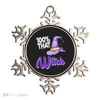 100% That Witch Funny Halloween Ornament thumb 0