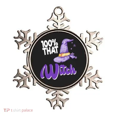 100% That Witch Funny Halloween Ornament