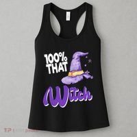 100% That Witch Funny Halloween Women's Tank Top thumb 3