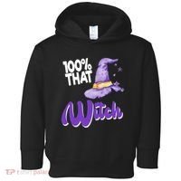 100% That Witch Funny Halloween Toddler Hoodie thumb 0