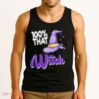 100% That Witch Funny Halloween Tank Top thumb 3