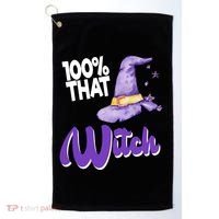 100% That Witch Funny Halloween Golf Towel thumb 0