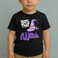 100% That Witch Funny Halloween Toddler T-Shirt thumb 2